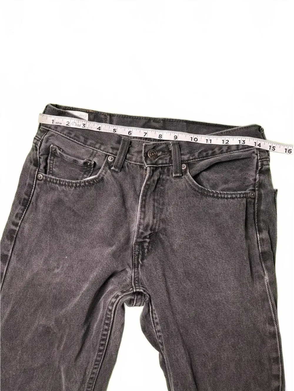 Levi's 505 Men's Black Straight Leg Jeans Size 29x34